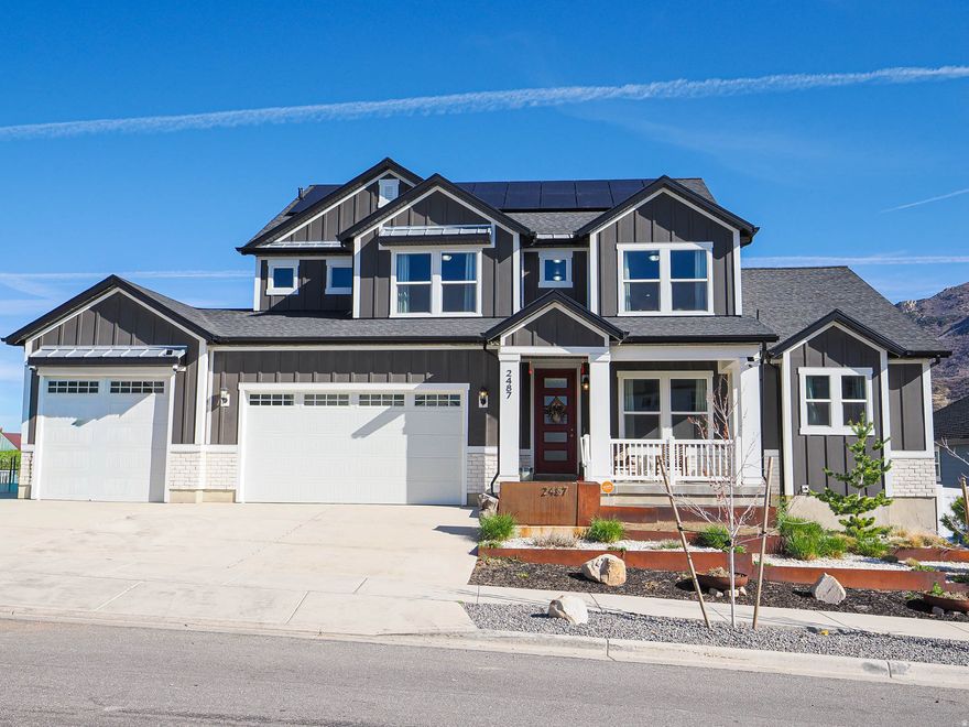 *YOU'RE LOOKING AT THE MOST COMPELLING HOME BUY IN THE SUNCREST AREA* This beautiful home has the trifecta of Ideal Location, Excellent Condition, and Attractive Price* Adventure awaits you just outside with immediate access to hiking & biking trails* The spacious gathering areas of the main level offer incredible views of the valley and Wasatch Range* The dreamy main-level master suite is unparalleled!* You'll love the gorgeous kitchen as the heart of your new home* The upper level boasts a second Primary suite, and second gathering area* The walk-out basement is rough-plumbed for kitchen, bathrooms, and laundry for creating a separate apartment/ADU* You'll appreciate the Solar System with battery backup for the minimal energy cost* Come join us for the OPEN HOUSE on Saturday (11 April) from 11am to 1pm* If you're still reading this, just get over here before it's gone!*