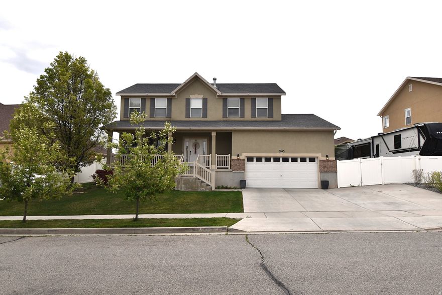 Beautiful 4 Bedroom, Two Story Home in the desirable Monarch Meadows Development on the border of Herriman & Riverton!  No HOA Neighborhood near Mt View Corridor, schools, shopping, walking trails and all the benefits these growing communities offer!  This is a home that you don't want to miss!  Main Level boasts a welcoming Entry Foyer, Formal Living Room, Great Room - Kitchen, Dining Family Room Combo, 1/2 bath, Laundry Room and a Flex Space/Den currently used as a Childrens Play area that could be converted to a Home Office, Formal Dining Room, the most amazing Butler Pantry-  The options for this flex space are amazing!  2nd Level offers the spacious Primary Suite, walk in closet and large ensuite bathroom with soaking tub, large mirror/counter space and shower.  3 additional large sized bedrooms and a 2nd full bathroom round out the 2nd floor.  Full unfinished basement offers additional room to grow in the future and lots of storage space.  Fully landscaped and fenced yard makes this home move in ready with the chance to make it your own Home Sweet Home immediately!