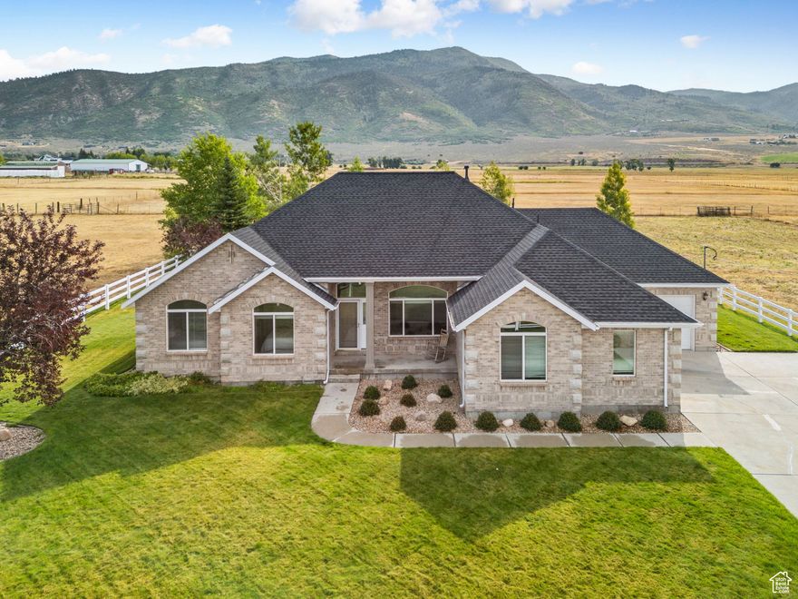 On the market for the first time! This Iconic home is located right in between the town of Oakley and Marion. With incredible views of Uintas and the Kamas Valley this 2195 Sq ft, 3 bed 2.5 bath home sits on 2.2 acres of Horse property complete with a barn for horses, toys, or storage. This handsome home has been meticulously cared for with large mature trees and a beautiful yard with plenty of space for homesteading, or enjoying time with family and company. The Property also boasts an excellent barn for horses with a tack shed and storage. This could be utilized as a potential ADU in the future. The meticulous landscaping also includes a sports court and fireplace to entertain family and guests.The Kamas Valley is only located 15 minute from the Uinta National Forest and only 30 minutes from Park City and world class ski resorts, dining experiences, and shopping. Act Fast! Square footage figures are provided as a courtesy estimate only and were obtained from County Records . Buyer is advised to obtain an independent measurement.