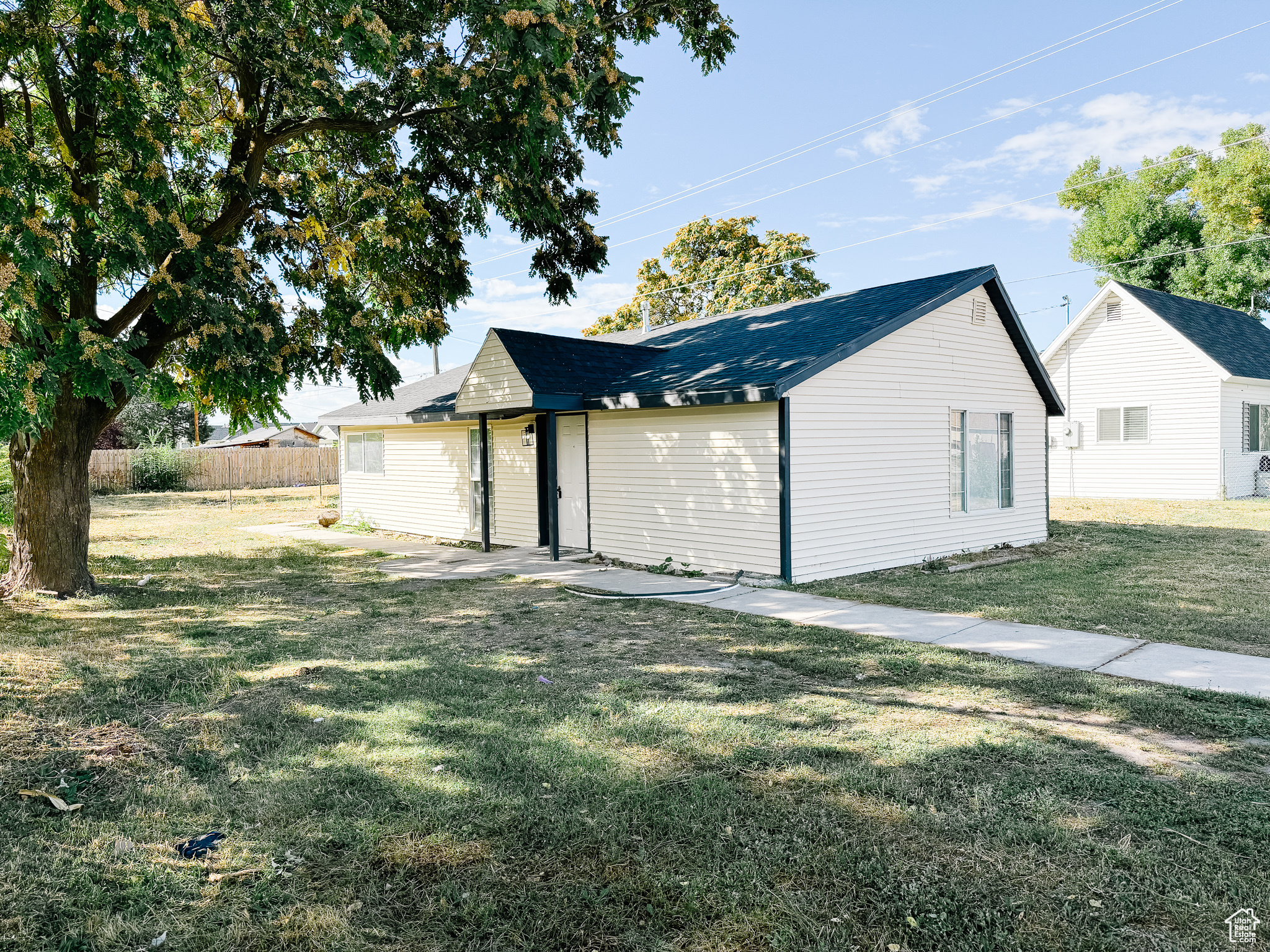 Recently renovated and ready for its new owners! New roof, cabinets, counter tops, flooring, and bathrooms! Big private backyard with mature trees, and storage sheds. Call listing agent to schedule your showing today!
