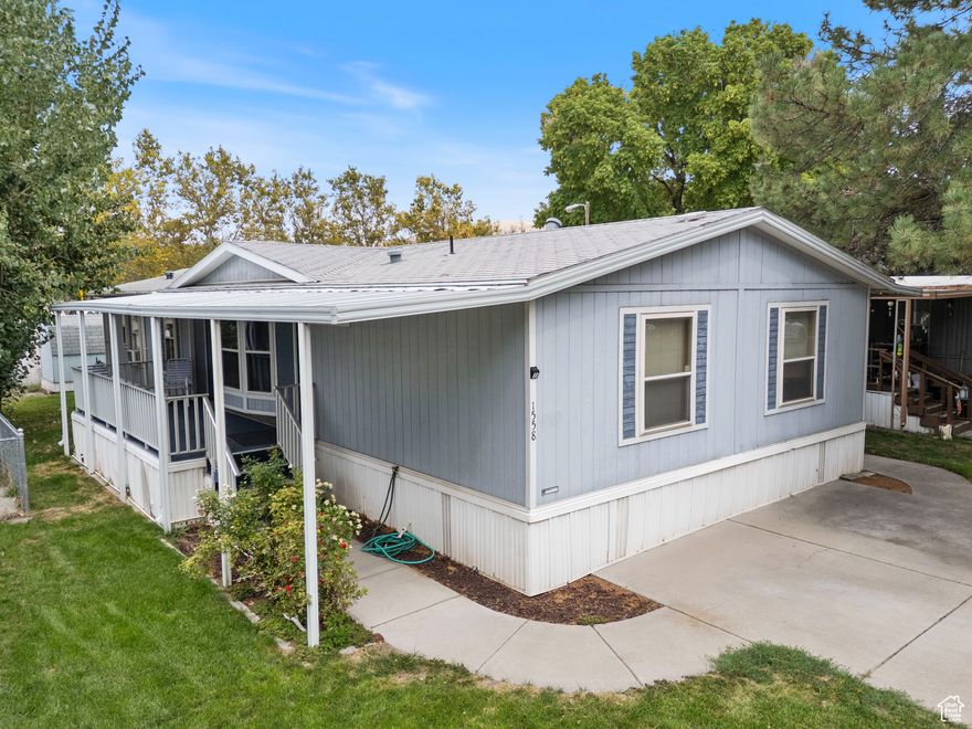 55+ COMMUNITY - Price Reduced and new updates made! Spacious, clean, and updated double-wide home in a quiet 55+ community just minutes from the airport and downtown SLC ! This one has layout and features that are hard to find -- Large open floor plan, bright family room and living area with lots of window light, perfect for hosting. The primary suite is oversized with newly installed large jetted tub and double sinks. plus a separate walk-in shower! . Front porch covered patio for relaxing outdoors , and two extra large walk-in storage sheds -- one with a work bench and power. New flooring throughout, and new A/C unit! New Range put in since photos were taken. See it before it's gone. Buyer and buyer's agent to verify all info. All buyers will need to first call Park Manager in order to receive an application link, then be approved by the All Seasons HOA for income verification and ability to pay the Lot fee. This process will take 24-48 hrs. After that, the buyer can then submit an offer.