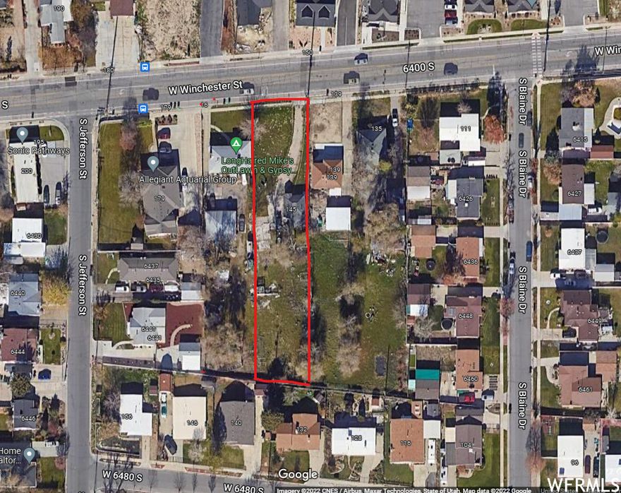 RARE AVAILABLE MURRAY OPPORTUNITY FOR POTENTIAL DEVELOPMENT*Do Not Enter Property*Both 145 W Winchester on .52 acres listed for $432,000 Tax Id # 21-24-277-005 . and 165 W Winchester on.48 acres listed for $624,000 Tax Id# 21-24-277-004. Both to be sold together. Property To Be Sold "As Is." Square footage figures are provided as a courtesy estimate only and were obtained from a third party. Buyer is advised to obtain an independent measurement. Zoned R 1-8*Buyer To Verify All Information*Murray City Said Possible Change To RNB zoning.See attached RNB uses*Please review attached docs to this listing.