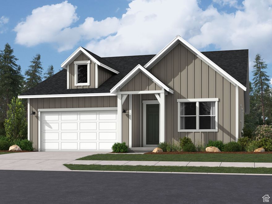 Parkway Fields - 4122 - Arcadia. Now offering up to $20,000 towards closing costs when financing through Lennar Mortgage! Estimated completion in December. This beautiful rambler home offers 3 bedrooms, 2 bathrooms, a 2-car garage and a full unfinished basement. The main floor offers a large family room, dining area, and a kitchen that boasts white craftsman cabinets and white quartz countertops with grey veining. Square footage figures are provided as a courtesy estimate only and were obtained from builder. Buyer is advised to obtain an independent measurement. Rendering is for illustrative purposes only.