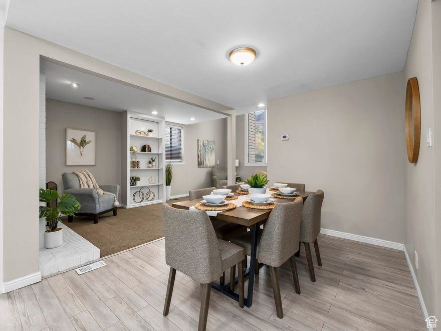 Welcome to Marrcrest - One of Provo's Most Sought-After Neighborhoods!  Fall in love with this beautifully updated 3-bedroom, 2.5-bath home that perfectly blends charm and modern comfort. Step inside to find vaulted ceilings, two fireplaces, a spacious family room, and a versatile den - ideal for a home office or creative space. The stylish kitchen has been tastefully updated and opens to the fully landscaped yard - perfect for entertaining or relaxing outdoors. Enjoy peaceful walks along the neighborhood stream or spend time at the park. All of this in an unbeatable Provo location close to BYU, shopping, dining, and so much more. Don't miss your chance to own a home in this highly desired Marrcrest community!