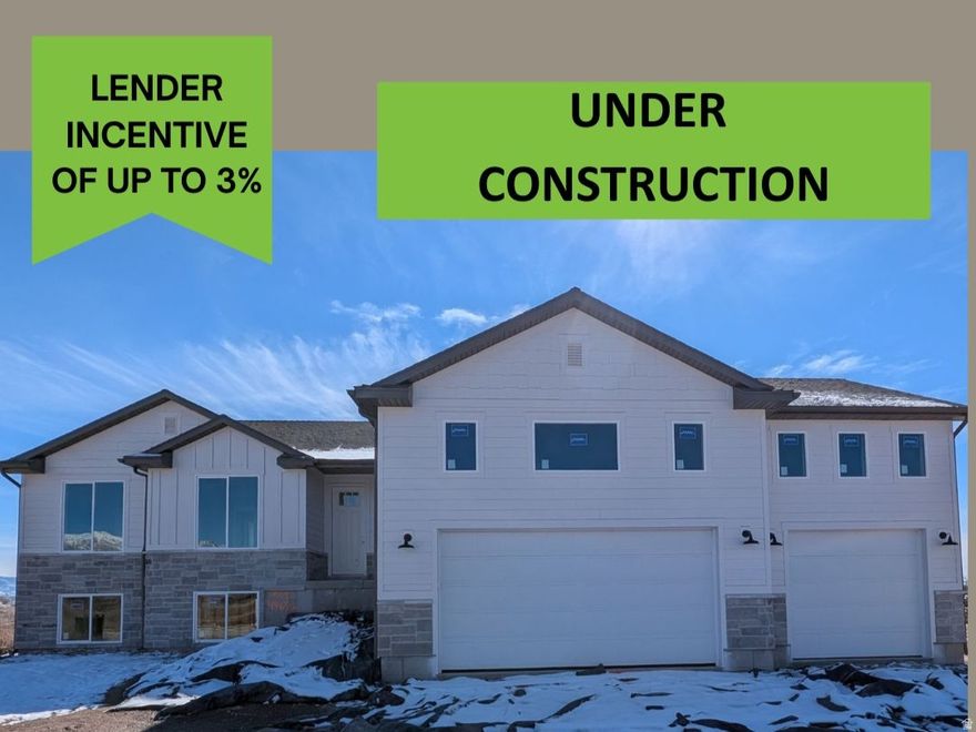 Welcome to The Barn at Terakee Farms - a charming new community nestled in the peaceful countryside of West Weber, just 15 minutes west of Ogden. This featured new home is the Emerson 1656 Plan. Enjoy the ease of single-level living in this spacious home with just over 3,300 sq. ft. which includes an unfinished basement. This 3-bedroom, 2.5-bath home features a perfect sized kitchen with ample cabinet and counter space, a dedicated dining area, and a primary suite with a walk-in closet plus a separate tub and shower. Thoughtfully designed for comfort and convenience, the Emerson 1656 is the perfect place to call home. In this community you'll enjoy serene surroundings, sweeping mountain views, and the perfect balance of country living with convenient access to outdoor adventure.  **This home is being built. Some, or all, photos are to show what this home plan looks like completed AND as such some photos are not of THIS actual home. But they are photos of the Emerson floor plan. Colors/finishes subject to change.** EXPECTED COMPLETION DATE - LATE MARCH. Come explore The Barn at Terakee Farms - and discover the place you'll want to call home. **All information deemed accurate. Buyers and Buyers agent to verify all.  Square footage figures are provided as a courtesy estimate only and were obtained from the building plans.  Buyer is advised to obtain an independent measurement.