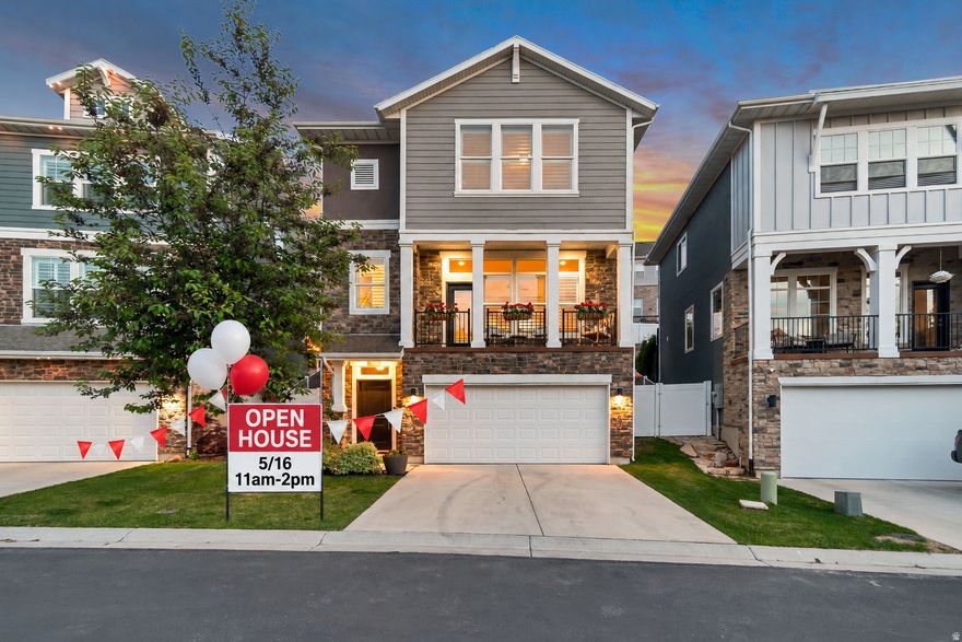 OPEN HOUSE TODAY, SATURDAY 5/16 11am-2pm, Stop by for donuts! This Draper home is about GOOD LIVING. The newest standout feature is the stunning, redesigned, low maintenance backyard. Enjoy custom chat pathways, beautiful tiered rock work, native landscaping, colorful plants, flowers, a shaded patio and an elevated gas fire pit that creates the perfect setting for relaxing or entertaining. Inside you'll find thoughtfully designed living space that shows like new offering a bright and functional layout with modern finishes, spacious bedrooms, and comfortable gathering spaces designed for everyday living. The kitchen island is a showstopper. Pride of ownership is evident throughout; the home is in mint condition from top to bottom. Located in one of Draper's most desirable areas and school districts. The home is your own private trail head to some of the state's best mountain biking, hiking and equestrian trails, which is saying a lot. Also nearby are the horse arena, bike park, Draper recreation center (with pools and fitness amenities), and the Draper amphitheater for concerts and community events. In the utility room you'll find a direct vent water heater and dual zone heating/cooling HVAC system. This is a rare opportunity to own a move-in-ready home with incredible indoor/outdoor living in one of Draper's premier lifestyle communities.    Square footage figures are provided as a courtesy estimate only and were obtained from the previous MLS Sale.  Buyer is advised to obtain an independent measurement.