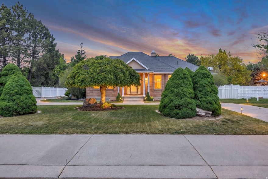 Rare find in West Point - and the largest home currently on the market in the area! This custom-built rambler was designed with entertaining and gathering in mind, offering nearly 6,000 square feet with 7 bedrooms, 4.5 baths, a fully finished walkout basement, and no HOA. Tucked off the main road in a quiet neighborhood, this home offers exceptional space, flexibility, main level living, and layout potential for multigenerational living or a future mother-in-law apartment.  Step through the grand entry foyer where 9-foot ceilings and rich hardwood floors flow throughout the main level. The formal dining room and elegant living room with tray ceiling open through double doors to a covered veranda, creating ideal indoor-outdoor living and entertaining space.  The spacious kitchen is designed for gathering and features a gas cooktop, double ovens, large island with seating for five, walk-in pantry, and space for a full dining table. Just off the kitchen, the oversized laundry room offers additional storage and workspace.  The main level includes three bedrooms, highlighted by a spacious primary suite with tray ceiling, two walk-in closets, and a bath with separate vanities, marble floors, Jacuzzi tub, and separate shower. Two additional bedrooms share a Jack-and-Jill bath, including one with its own walk-in closet.  A wide open staircase leads downstairs to an expansive family room and second living area with four additional bedrooms, including a pair of bedrooms joined by a Jack-and-Jill bath, both with walk-in closets. The lower level also features an additional bathroom with a shower, wet bar, and flexible space ideal for an exercise room or hobby room.  The walkout basement opens to a covered patio and spacious backyard with room for a pool, future RV parking, or expanded outdoor entertaining. A 3-car garage and circular driveway provide abundant parking and functionality.  Offering serious square footage, exceptional flexibility, and a layout rarely found in West Point, this home is designed to grow with your needs - schedule your private showing today.  Square footage figures are provided as a courtesy estimate only and were obtained from appraisal. Buyer and Buyer's agent are advised to obtain an independent measurement and independently verify all listing information.