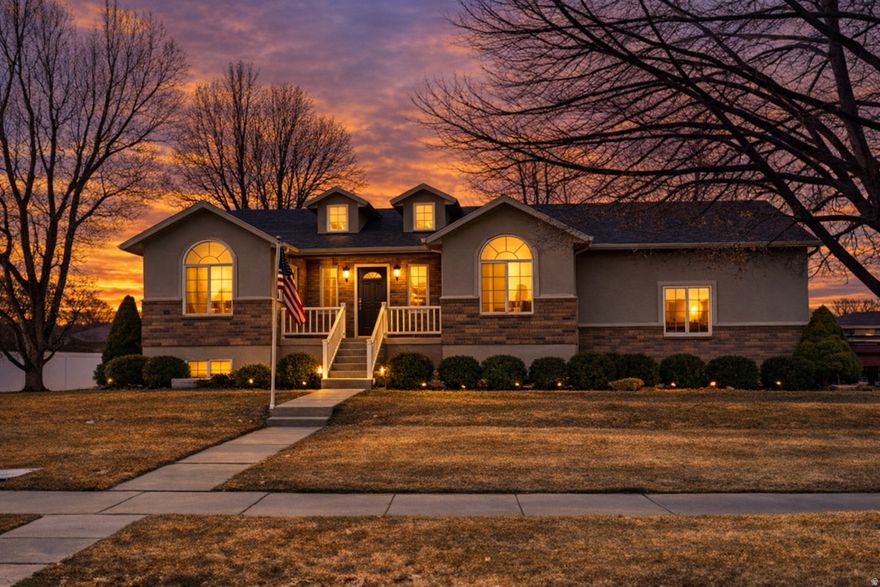 Beautifully updated 6-bedroom, 3-bath rambler located in a highly desirable neighborhood with stunning mountain views. This home features an updated kitchen, LVP flooring throughout, a new roof, new water heater, and a newly remodeled basement complete with a theater room-perfect for entertaining and family living. Enjoy the outdoors in the fully landscaped, park-like backyard, highlighted by mature trees and tranquil pondless waterfalls and streams. Relax on the back deck, soak in the hot tub, and take in the peaceful surroundings. Garage has extra space for a work shop or extra storage Conveniently located just minutes from several parks, walking trails, and close to town. This home offers the ideal combination of comfort, style, and accessibility. Owner/Agent