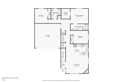 Tiny photo for 1568 DAWSON LN, Tooele, UT 84074 (MLS # 2120486)