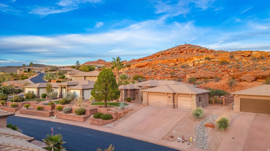 Set against gorgeous views, this home offers 3 bedrooms, an office/den that can be used as a 4th bedroom,  and 2 bathrooms in the highly desirable Paradise Canyon community. It was proudly featured in the 2025 Parade of Gardens for its beautifully designed, waterwise landscape. Backing directly onto the Tortoise Preserve, the backyard and family room enjoy exceptional privacy and a serene, natural backdrop. The spacious 3car garage includes a deep bay with additional storage, adding even more convenience to this thoughtfully designed property.