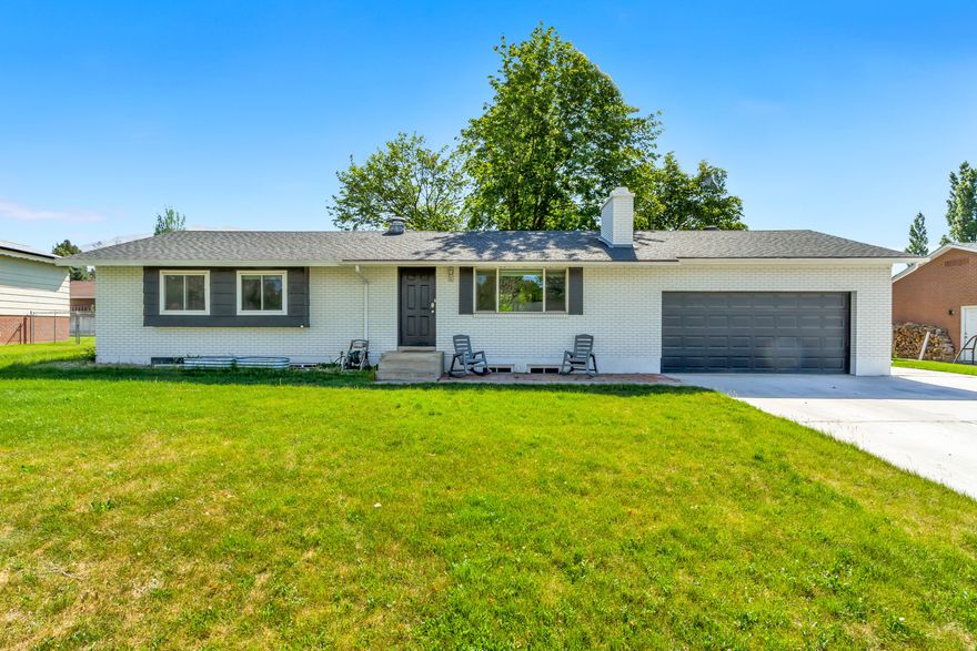 Updated rambler tucked away in a quiet cul-de-sac in the Central Heights area of Orem. This home was thoughtfully updated in 2022 and offers comfort, convenience, and a fantastic location. The seller is including the refrigerator, freezer, washer, and dryer, making this home move-in ready.  Enjoy a spacious lot with mature trees, great outdoor space, and a built-in BBQ on the patio-perfect for entertaining or relaxing evenings at home. Inside, the updated kitchen provides both style and functionality. Conveniently located just minutes from Nielsen's Grove Park, Utah Valley University, shopping, theaters, restaurants, and easy freeway access, this home combines an ideal neighborhood with everyday convenience.
