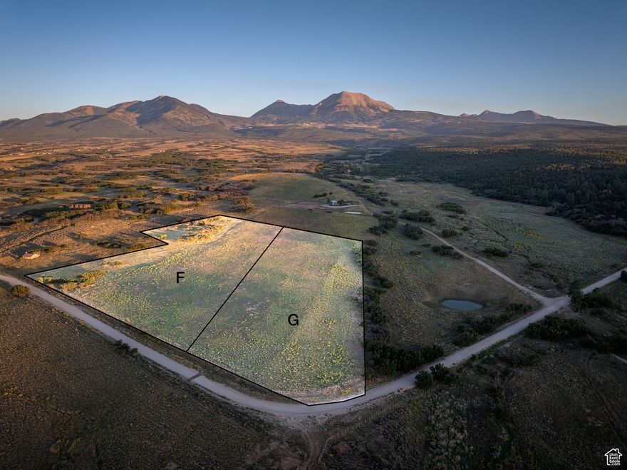 Introducing two of the most exclusive estate parcels in Old La Sal, Utah - two 8-acre lots carved from a historic pioneer settlement, surrounded by expansive mountain wilderness and timeless natural beauty. These are the only lots being sold from this legacy property, making this an exceptionally rare opportunity to own a piece of La Sal history. Each parcel offers full short-term rental rights, allowing for nightly lodging or private retreat use, and is perfectly suited for a luxury cabin or investment property. The land features flat terrain with privacy and stunning panoramic views of the La Sal Mountains and surrounding forest. Located just off Lower Two Mile Road, the lots are easily accessible year-round and situated minutes from U.S. Forest Service lands and Buckeye Reservoir. Only 40 minutes from Moab, Arches National Park, and Canyonlands, and roughly an hour and a half from Telluride, these parcels perfectly balance accessibility and seclusion. This is a one-time opportunity to own part of an original pioneer homestead in the mountains of Old La Sal - where history, wilderness, and refined living meet.