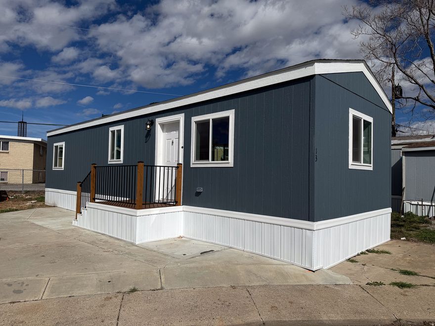 1 MONTHS FREE LOT RENT *** This 640 sq. ft. manufactured home, built in 2025, offers comfortable living with 1 bedroom, 1 bathroom, a spacious living room, dining area, kitchen, and laundry. Appliances include a fridge, oven, and water heater. Located in the peaceful Hidden community, residents enjoy well-kept common areas, a playground, and a sports court-all in a friendly neighborhood setting. Conveniently close to shopping, dining, and entertainment, this home blends comfort, community, and convenience. Buyer is advised to obtain an independent measurement.