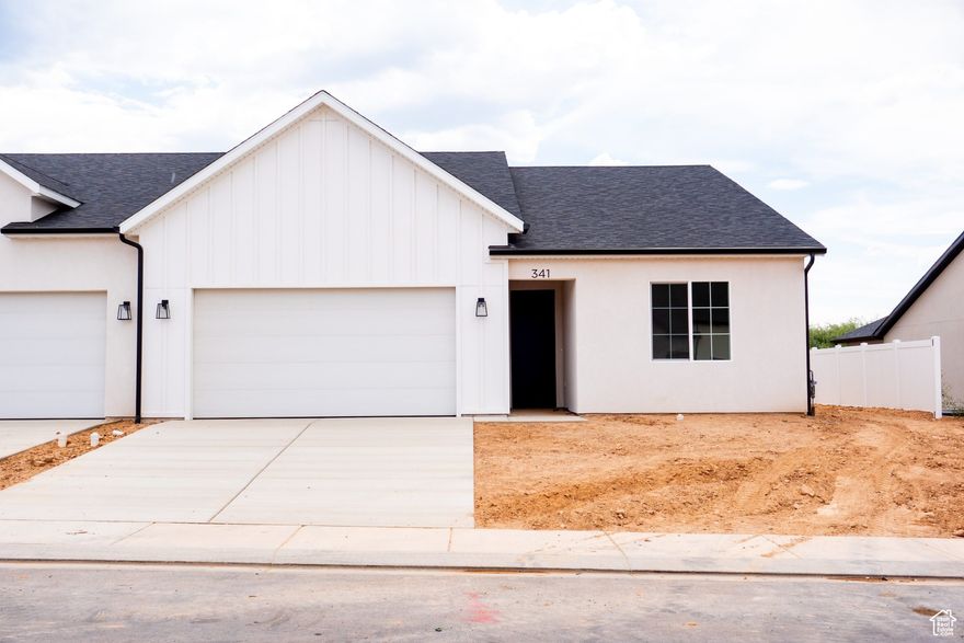 Enjoy modern comfort in this brand-new 3-bedroom, 2-bath twin home. Designed with an open layout full of natural light, it features a stylish kitchen with quality finishes and ample storage. The primary suite includes a walk-in closet and private bath, while two additional bedrooms offer versatile living space. A covered patio and landscaped front yard complete the home's inviting appeal!