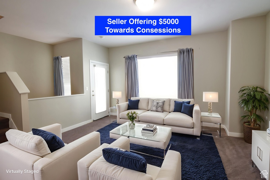 SELLER OFFERING $5,000 TOWARDS CLOSING COSTS!! MOVE IN READY!! Built in 2020 and meticulously maintained, this spacious 3-story townhouse offers the perfect blend of style, comfort, and convenience. Featuring 3 bedrooms, 4 bathrooms, an office space, and a versatile flex room, this home is designed to fit the needs of today's busy lifestyles. Inside, you'll find soaring 9-foot ceilings that create an open, airy feel, while large windows invite in natural light. The modern kitchen and living areas provide the perfect backdrop for entertaining or family gatherings. The flex space gives you options, whether you need a gym, playroom, or media room. Additional highlights include a 2-car garage, ample storage, Mountain views out of the north windows and thoughtfully designed finishes throughout. Situated in a family-friendly neighborhood within a growing city, you'll enjoy being just minutes from shopping, dining, schools, and freeway access. This move-in ready home is a fantastic opportunity to own a modern townhome in a thriving community! Square footage figures are provided as a courtesy estimate only and were obtained from County records. Buyer is advised to obtain an independent measurement.