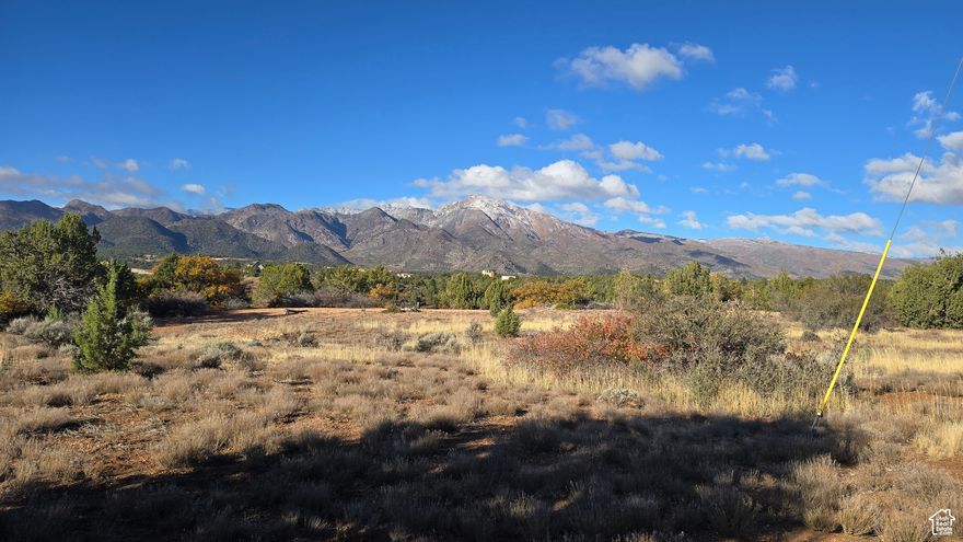 Beautiful, slightly elevated building lot w/panoramic views of Kolob Fingers ready for your peaceful dream home. Horse friendly w/plenty of salt-cedar & scrub-brush. 35 miles from St George but much cooler summers! Just off Old Hwy 91, this lot is quieter than most because it is back off from I-15. Comes with 1 share water & all utilities stubbed to the lot including natural gas. Septic required. Water Meter added 2023