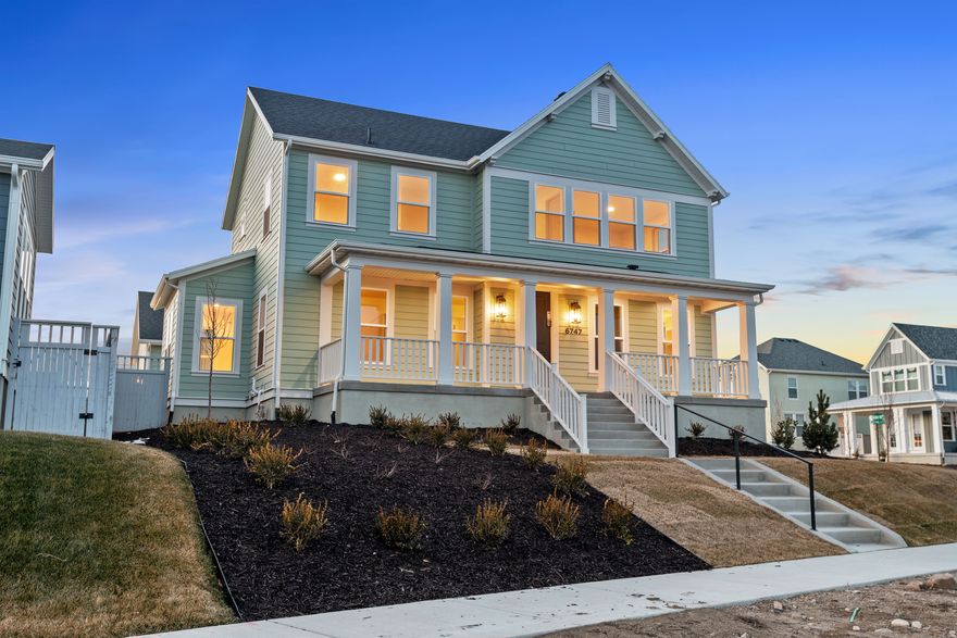 This new home was just finished and ready for move in! Located in Daybreaks Watermark Village, home to the Watercourse. This popular floor plan has open living space with a two story vaulted family room.