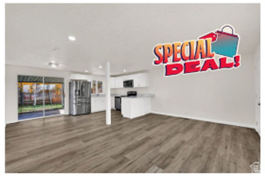 NEW NEW NEW and ready for you. Down payment help may be available! Some buyers may qualify for Utah Housing options and possible down payment/closing cost assistance (program guidelines apply). New HVAC, New Kitchen with granite countertops and stainless steel appliances, including range, microwave, and refrigerator.  All new lighting, paint, flooring, and completely remodeled bathrooms. Featuring 3 bedrooms and 2 bathrooms, this charming property offers modern updates, comfortable living, and a fantastic location close to schools, parks, and local amenities.  Step inside to discover a fresh and inviting interior that's been recently updated throughout, giving you the comfort and feel of a brand-new home. The spacious living area is perfect for relaxing or entertaining, while the remodeled kitchen shines with modern finishes, new fixtures, and ample cabinet space.  Enjoy peace of mind with a brand-new HVAC system delivering year-round comfort and energy efficiency. The home also includes a carport.  Outside, the fully fenced backyard is ready for gatherings with family and friends. Whether you're hosting a summer BBQ, letting the kids play, or unwinding on a quiet evening under the Utah sky, this outdoor space is perfect for enjoying all seasons.  Don't miss your chance to own this darling remodeled home that perfectly combines modern updates with classic comfort. Call today to schedule your private showing and make this Sunset gem yours!  (Buyer and buyer's agent to verify all information.)