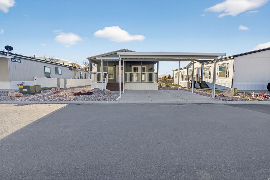 Welcome to your new home in a beautiful new community. This 2-bedroom, 2-bathroom home combines comfort, style, and affordability, making it a great option whether you're stepping into homeownership for the first time or downsizing. With its thoughtful layout and high-quality details, you'd never guess it's a mobile home! Plus, with a clubhouse and pool expected to be completed in the spring, you'll enjoy even more amenities and comfort right outside your door. Don't miss the chance to own this brand new, affordable home in a growing community.