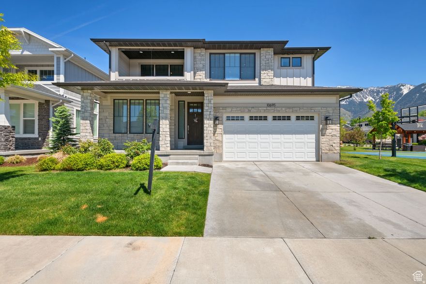 Beautiful home located along east benches of Sandy, across from the beautiful Dimple Dell recreation area, this light and bright home is full of high-end upgrades and options. Euro glass shower, gourmet kitchen with oversized island are complemented by the 9 foot ceilings throughout, $25k Hunter-Douglas blinds package and the recently finished oversized garage (complete with painted drywall, heating/ AC, and high clearance garage door) Maintenance free HOA living, so you can spend your time enjoying the nearby mountains and recreation. Well kept and newly built (built in 2017) in one of the best areas in the Salt Lake Valley. Showings available now! Square footage figures are provided as a courtesy estimate only and were obtained from previous appraisal, Buyer is advised to obtain an independent measurement. NO SHOWINGS UNTIL MONDAY, MARCH 23.