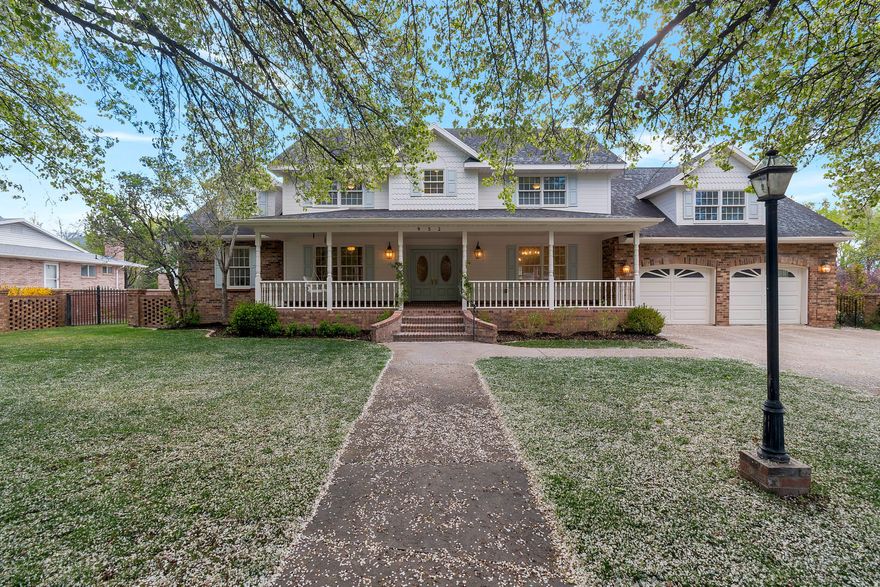 This beautiful home has charm and character.  The custom floor plan exudes the feeling of a warm welcoming home with new paint and carpet. Its walking distance to Art Dye Park and Fox Hollow Golf Course.  It's centrally located where you can be to so many different places within 10 minutes. The spacious yard has a mini orchard, chicken coupe, tree house and stream.  The kitchen with double ovens and 2 dishwashers is perfectly situated to be close to the family room, back patio, and a kids playroom with a built-in playhouse and stage; perfect for a kids play area, game or movie night.  Underneath the garage is perfect for a workshop or flex area. The basement has an apartment which could be rented or used for older family members.  Additional detached 2 car garage has attic storage, electricity, and water accessibility. Don't miss this home!