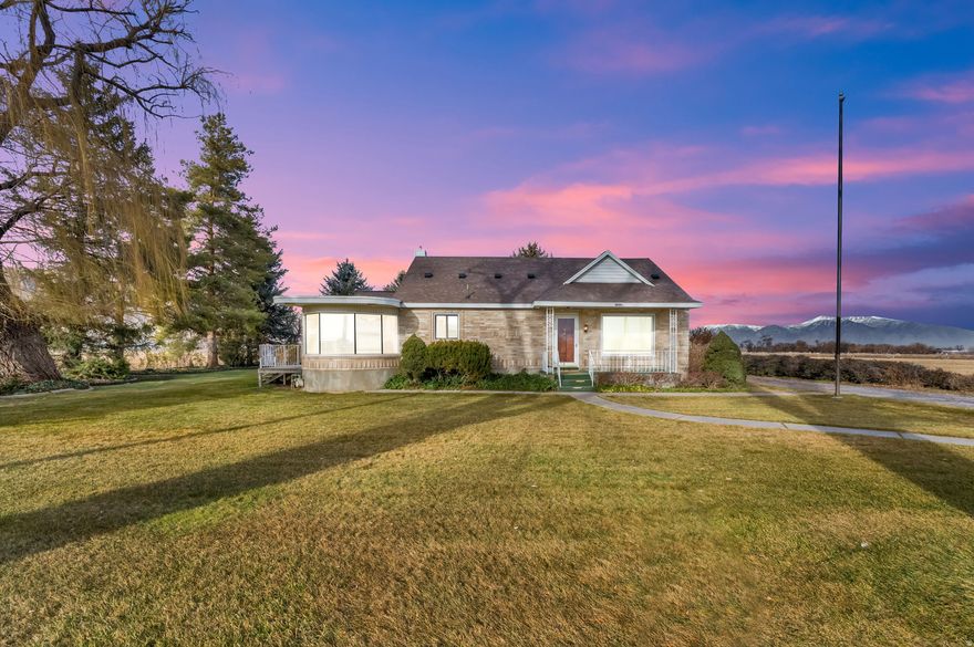 JUST LISTED-Escape to your own private slice of Country Paradise on West Mountain in Payson! Nestled on 5.25 acres of scenic, open land, this beautiful property features a charming brick 4-bedroom home with timeless appeal and plenty of room for your dreams to grow. Enjoy breathtaking mountain views, wide-open space for animals, recreation, or future possibilities, and the peace and quiet of rural living-all just minutes from town. Whether you're looking for a hobby farm, a place to build your dream lifestyle, or simply more space to breathe, this rare gem truly has it all. The home has been thoughtfully updated with new windows, updated bathroom (2022), updated plumbing and electrical, a newer roof (2020), a new well pump, and a new septic drain field-giving you both comfort and peace of mind. Please note: The home and 5.25 acres are being sold separately from the additional 33.66 acres located west of the property, though all 38.9 acres may be purchased together. Buyer and buyer's broker to verify all square footage and listing information.