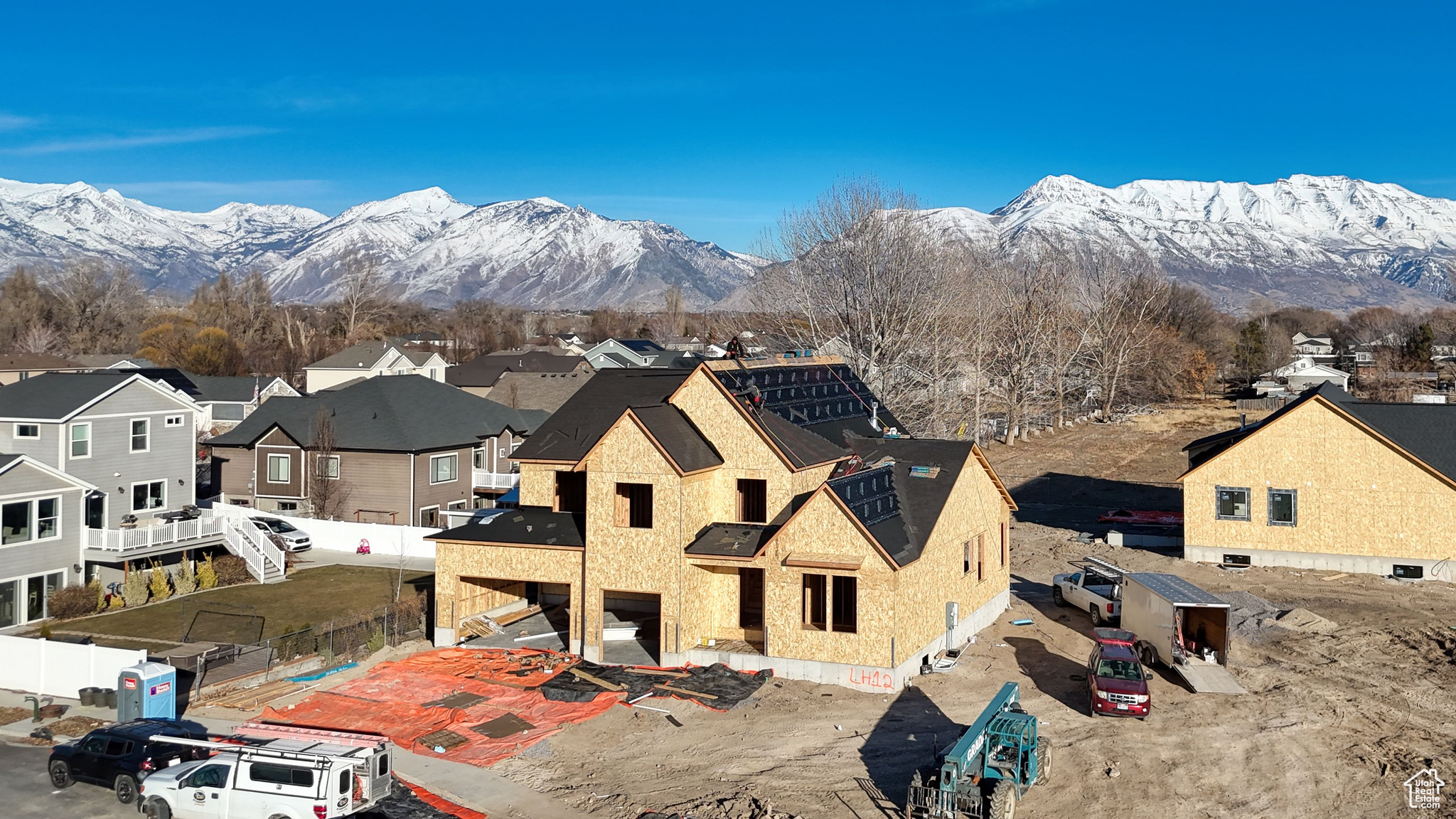 Welcome to the Madison, one of our most sought-after floor plans, now available in the beautiful Long Horn Meadow Subdivision in Lehi, UT. Designed with space and comfort in mind, this home offers a bright, open feel perfect for modern living.  The main level features a luxurious primary suite with a spa-like en-suite bath and a private office, ideal for work or relaxation. The open floor plan, high ceilings, custom finishes, and fireplace make this home so inviting.  Upstairs, you'll find four spacious bedrooms and two full bathrooms, providing room for everyone.  Located on a quiet street, this home offers convenient access to schools, shopping, and I-15, making it the perfect location for any lifestyle. Scheduled for completion on April 25th, now is the ideal time to secure your contract, especially if you need to sell your current home.