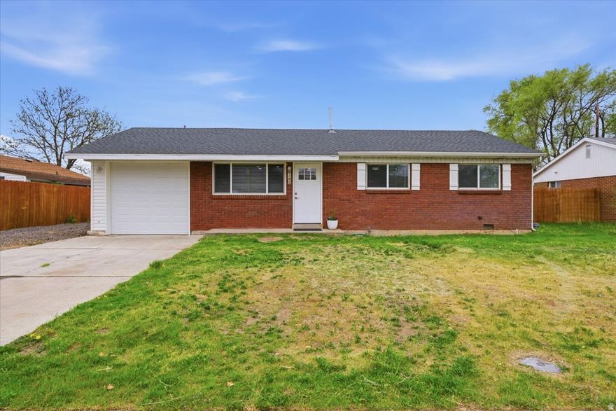 Charming and cozy home in a great Orem location! Located just off 800 North. Enjoy quick access to shopping, dining, and outdoor adventures, with Provo Canyon and world-class skiing just minutes away. Inside, you'll find stylish updates including LVP flooring, carpet, granite countertops, vinyl windows, new blinds, stainless appliances, fresh paint, updated plumbing and electrical and LED lighting. The large yard is fully fenced and sprinklered with an RV pad. Spacious 1-car garage and detached 15x15 workshop. This cute and well-cared-for home is a must-see. Come tour it today! Square footage figures are provided as a courtesy estimate only and were obtained from county records. Buyer is advised to obtain an independent measurement.