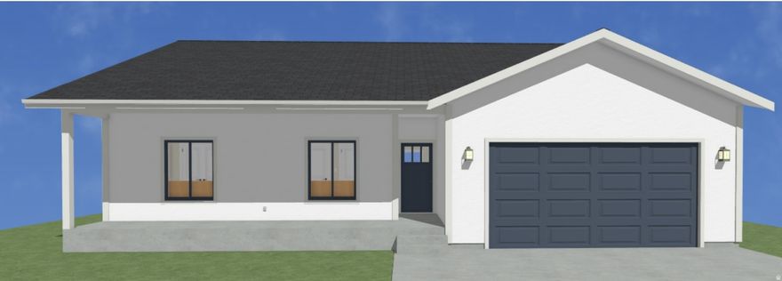 Something special is taking shape on the outskirts of Monroe. This brand-new construction sits on a generous 0.51-acre lot where horses are welcome and the views stretch as far as the eye can see - mountains, valley, and open sky wrapping around you in every direction. With 3,134 total square feet, there's serious room to grow here. The main living area features soaring vaulted ceilings that make the space feel even larger, solid surface countertops, and soft-close cabinetry and drawer hardware throughout - the kind of thoughtful finishing details that separate a house from a home. The primary suite includes a spacious walk-in closet, and two additional bedrooms and a second full bath round out the upper level nicely. The full unfinished basement with its own exterior entrance is a blank canvas - whether you're envisioning a mother-in-law suite, a rec room, a home gym, or additional bedrooms down the road, the bones are there and the possibilities are wide open. New construction, room for your horses, and views that will never get old. Monroe is a quiet, tight-knit community and this lot puts you right on the edge of it - close enough for convenience, far enough to exhale.  Square footage figures are provided as a courtesy estimate only and were obtained from building plans.  Buyer is advised to obtain an independent measurement.