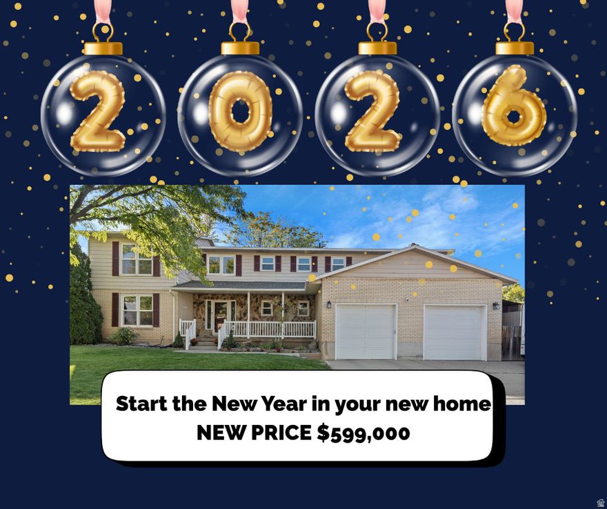 Preferred Lender TEMPORARY RATE BUYDOWN available!! Beautifully maintained home with a perfect blend of comfort and convenience! The foyer welcomes you with the "girl's dream" prom stairs, creating a stunning first impression. Enjoy an updated kitchen, new flooring, spacious rooms, and excellent storage throughout. All five bedrooms are located on the same floor, including a primary suite with a cozy gas-stubbed fireplace and ample space to unwind. A bonus room provides flexibility for a sixth bedroom, office, or playroom-there's room for everyone! Two family rooms offer great gathering spaces-one with a finished fireplace and another stubbed for gas in the unfinished portion of the basement, ideal for a future theater or family room. Relax in the bright sunroom or take in the mountain views from your front porch. The private backyard provides a peaceful retreat, and the garage offers extra space between vehicles. Conveniently located near Snowbasin, Pineview Reservoir, Weber State, shopping, dining, and Hill AFB.