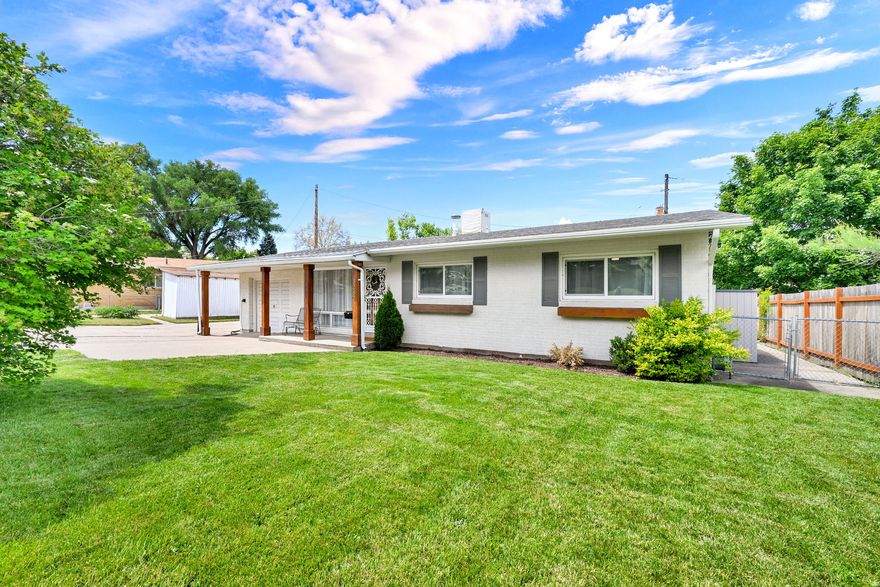 Charming home on a quiet street. Gorgeous original wood floors, open layout, fully fenced yard with new deck. Extra deep garage with storage shelves, new windows. The roof will be replaced.