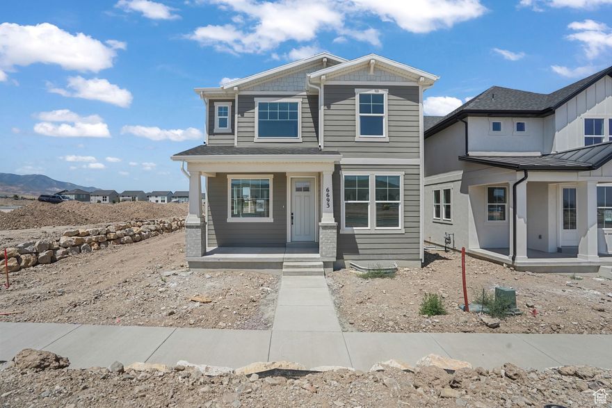 *** 4.99% Fixed Interest Rate when using the preferred lender! *** Move-In Ready! Welcome to Joshua Tree! Our brand new community located in Herriman! Maintenance FREE Living! The Denver plan is a 4 bedroom home that comes with a chef's kitchen with designer cabinets, laminate flooring, quartz countertops and a spacious, open floorplan. This home also features a landscaped front and back yard with a fence, a 2-car garage with 3rd car parking, a covered patio with a private yard, and a den on the main floor. Come see why the Denver at Joshua Tree is the ideal place to call home.