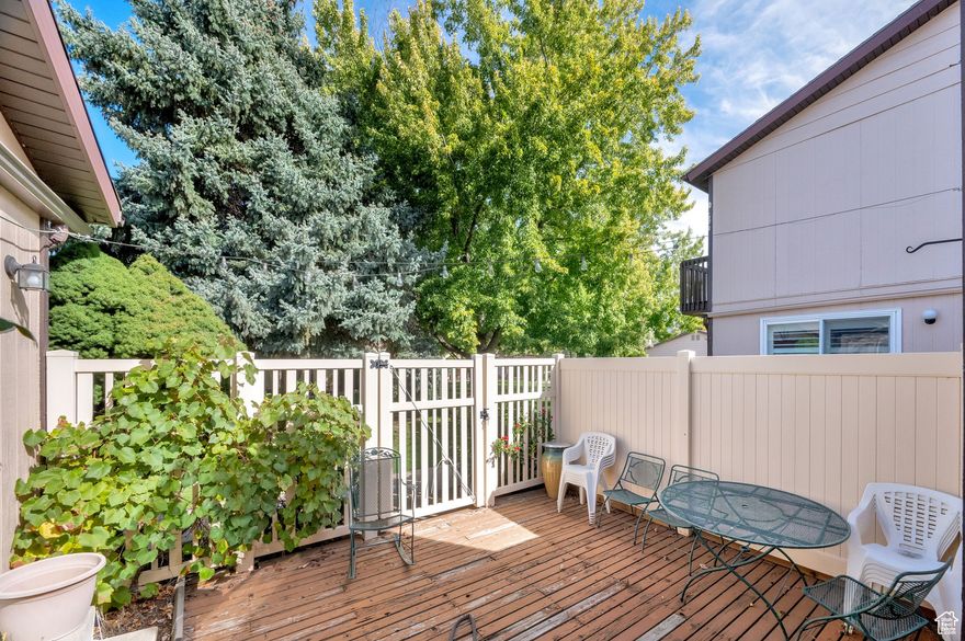 Don't miss this ground level, 2 bed, 2 bath condo offering comfortable, low-maintenance living in a prime Ogden location. The open-concept layout includes a spacious living area, in-unit laundry, and a private patio-perfect for relaxing or entertaining.  The primary suite features its own bathroom and generous closet space, while the second bedroom is ideal for guests or a home office. Enjoy the convenience of an attached 2-car garage and access to a community pool.