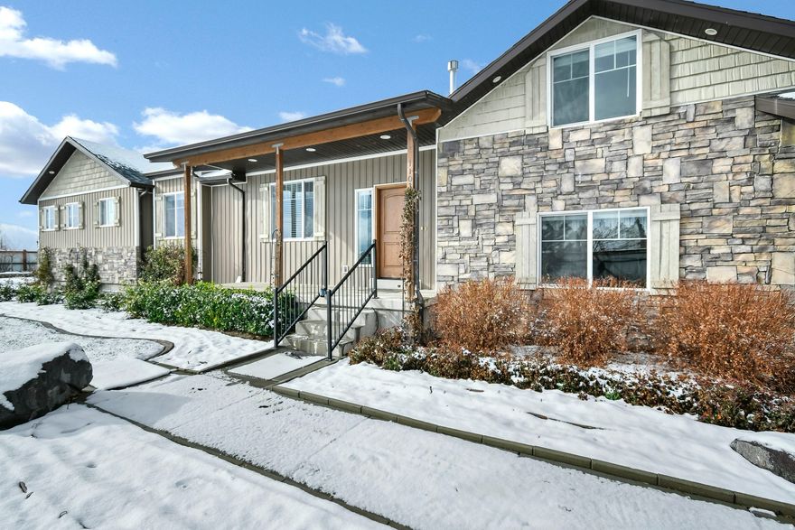 Welcome to an extraordinary estate in the heart of Monroe, Utah! This immaculate 3,990 sq. ft. home sits on just over 5 pristine acres, offering both luxurious living and the perfect touch of country charm. Surrounded by breathtaking mountain views, this property is truly one of a kind. Step inside to an open-concept floor plan where the kitchen and living room come together beautifully-featuring custom cabinetry, double ovens, an oversized island, and a gorgeous gas fireplace as the centerpiece of the space. The home offers 8 spacious bedrooms and 4 bathrooms. Step out onto the private back patio and take in views that will take your breath away. The partially finished basement with a separate exterior entrance allows you to customize the space to fit your needs-whether it's a game room, gym, home theater, or additional bedrooms. Outside, the property shines with a meticulously landscaped yard, vibrant flower beds, and a secluded setting surrounded by mature trees. For gardening and homesteading enthusiasts, you'll love the vegetable garden, berry patch, herb garden, two greenhouses, and 18 thriving fruit trees. The property comes with 3 Shares of Irrigation. The land is also equipped with 2 large heavy duty pipe corrals, perfect for equestrian use or hobby farming. An oversized three-car garage offers plenty of space for vehicles, tools, and recreational gear-providing both function and flexibility for your lifestyle. The land has plenty of space to park an RV with an RV hookup. Additional features include a wood-burning stove, ample storage, and plenty of room to roam, relax, and enjoy the beauty of nature. Located Centrally in Sevier County, this property offers more than just a beautiful home-it's a gateway to endless outdoor adventure. With easy access to world-class hiking, biking, and ATV trails, you'll enjoy year-round recreation right at your doorstep.