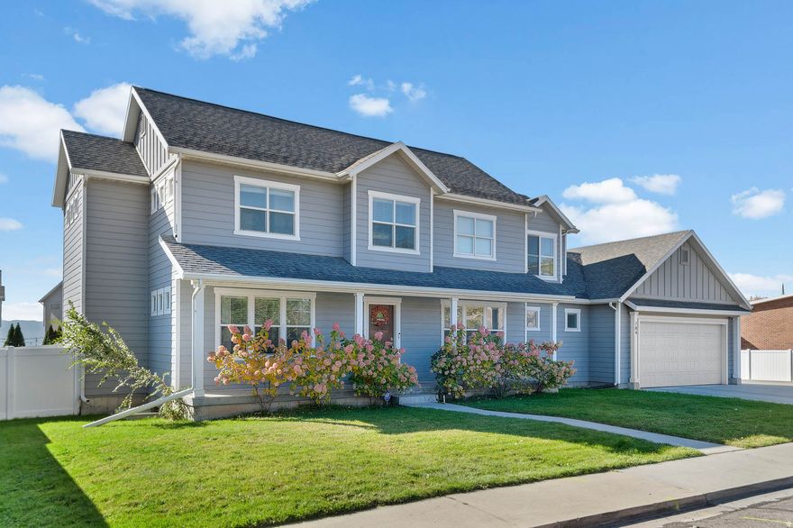 OPEN HOUSE on Saturday 12/13 from 10:00am to 1:00pm.  Come and see this Craftsman style home in a quiet Orem neighborhood!  Enjoy the open floor plan, a bright kitchen including a spacious pantry, oversized two car garage, fully fenced back yard, and more.  Two of the five bedrooms are in the basement apartment, which has its own kitchen, laundry room and separate entrance.  It can also be used as part of the main house.  Square footage figures are provided as a courtesy estimate only and were obtained from county records.  Buyer is advised to obtain an independent measurement.