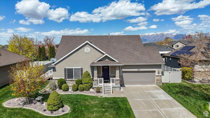 Now Available in West Haven. This spacious and updated home offers vaulted ceilings, large bedrooms, and an open, family-friendly layout. Enjoy a cozy gas fireplace in the living area, plus a unique under-staircase kids' playroom downstairs that adds charm and function. The kitchen and dining area feature new laminate flooring, while the master suite includes an updated bathroom with separate tub and shower, and a walk-in closet. Additional updates include new tile flooring in the second bathroom, new blinds throughout, a 3-year-old water heater, and a brand new A/C unit. The flat, fully usable yard includes garden beds, a patio for outdoor living, and easy-care landscaping. Buyer is advised to obtain an independent measurement.