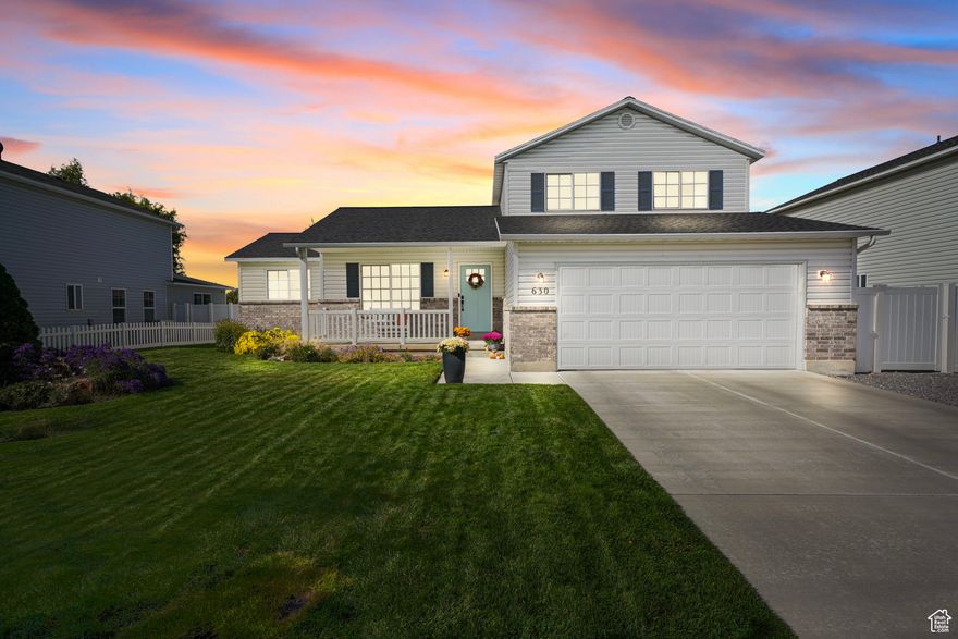 Welcome home to this stunning property in Stage Coach Crossing! Step inside and be amazed by the beauty and functionality this home offers. REMODELED KITCHEN includes white cabinets, sleek quartz countertops, double oven, and stylish laminate flooring. RETREAT TO THE PRIMARY BEDROOM, complete with its own ensuite primary bath and large closet, providing you with all the comfort and storage you need. ADDITIONAL HIGHLIGHTS include 3 ceiling fans, water softener, laundry room w/cabinets, new water heater, new HVAC, new roof (last year), new appliances, new blinds, new flooring, city park just one house over. SMART HOME FEATURES include smart sprinkler system controller, video doorbell, smart thermostat, smart garage door opener, fiber internet, EV charger in garage (240 V). BEAUTIFULLY LANDSCAPED LOT-Situated on a .23 acre lot, this property boasts a well-manicured lawn, 2 apple trees, garden area, large patio perfect for entertaining, firepit and a fully fenced back yard. NO HOA (no monthly fees, annoying rules, or huge HOA transfer fee). WHY GO THROUGH THE HASSLE OF BUILDING when you can move into this fantastic, move-in-ready home!? CONVENIENT LOCATION  Walking distance to Snow Springs Elementary. Stage Coach Crossing is located just off Pioneer Crossing, offers easy access to the Mountain View Corridor, I-15 freeway, Lehi FrontRunner commuter train station, and the Silicon Slopes area. ENJOY THE NEARBY AMENITIES, such as the Traverse Mountain Outlets, Jordan River Parkway, shopping centers, numerous dining options, movie theaters, museums, golf courses, and Utah Lake and so much more! Only 10 minutes to the new Primary Children's Hospital. This stunning home is approximately a 35-minute drive to downtown Salt Lake City and SLC International airport. Square footage figures are provided as a courtesy estimate only and were obtained from the county records. Buyer is advised to obtain an independent measurement.
