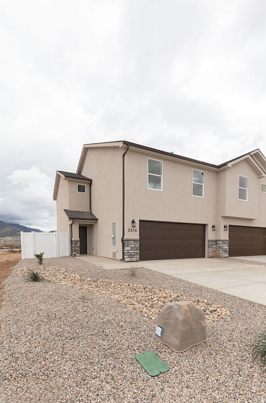 Brand-new construction with modern style and low-maintenance living! This well-built 3-bed, 2.5-bath, 1484 sq ft Cedar City home features open living spaces, a bright kitchen, complete landscaping, fencing, and a 2-car garage. Enjoy mountain views and quick access to the outdoor recreation Southern Utah is known for-hiking, biking, and weekend adventures. Move-in ready and designed for comfort, convenience, and building your next chapter. Seller is offering $3,500 toward Buyer's Closing Costs when using preferred lender.