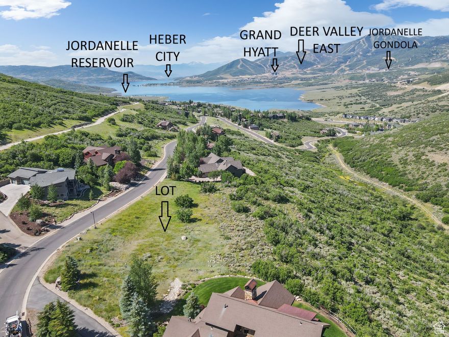 It's very rare and hard to find a property as large as this in such an amazing location. At 1.66 acres, your opportunity awaits to build an amazing home.  This property promises stunning views of Jordanelle Reservoir, the Wasatch Mountains and Deer Valley not to mention nightly sunsets that are better than anywhere else!  Discover the convenience of being within minutes from Park City and Deer Valley Resort, Tiger Woods designed Marcella Club golf course and other exciting outdoor adventures. Reach the Deer Valley Jordanelle Express Gondola in a matter of minutes, granting you access to world-class skiing and mountain adventures. Heber and Park City are a quick drive away, providing a wealth of dining, shopping, and entertainment options. Adventure is knocking If you love to golf, hike, fish, bike, camp, horse back riding, snow mobile or ski cause it doesn't get any better being in this prime of a location. Salt Lake International is approximately 45 min away or fly in privately to the Heber Valley airport which is 25 min away. Purchase this lot as a perfect investment for a future dream home. Buyer/Buyers agent to verify all information. Lot lines are approximate. Be sure to check out the attached full motion video for a bird's eye view! Be sure to walk the lot to appreciate the views