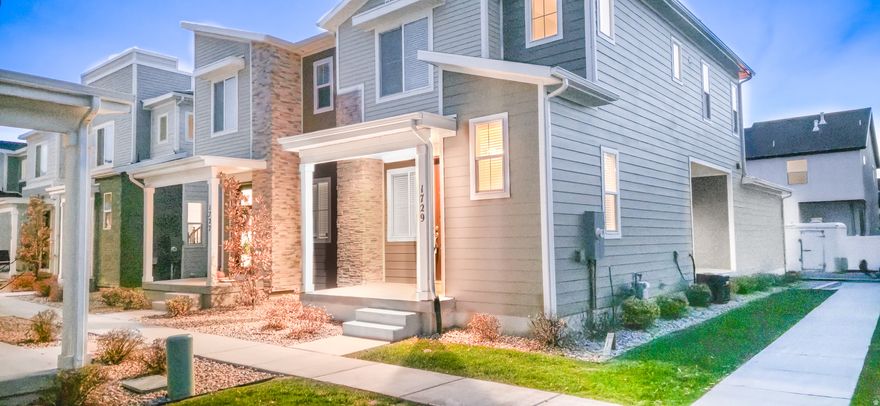 Welcome home! This charming Payson townhome offers a bright, open, and inviting floor plan you're sure to love. The main level features a spacious living room that flows seamlessly into a well-appointed kitchen with a large island and pantry. From the kitchen, step out onto the covered patio-perfect for enjoying warm summer evenings or entertaining guests.  The large master suite boasts a generous walk-in closet and a luxurious glass shower. With 9-foot ceilings throughout, the home feels open, airy, and full of natural light. Additional highlights include a two-car garage for convenience and storage, and a fantastic location within walking distance of playgrounds and trails-ideal for anyone who enjoys spending time outdoors.  This home does qualify for FHA financing but it has not met the FHA required 90 day seasoning period.  The seasoning requirement will be met on 2/2/25.  Please feel free to reach out to the Listing Agent with any further questions. Please use Aligned Showing Service to schedule all appointments. The confirmation that your receive from Aligned Showing Service will provide you with an access code. Please email all offers to duke@aspenridgerealestate.com. Allow seller 48 hours to respond to all offers. Seller has never resided in the home and has limited knowledge as to its condition. Buyer & buyers agent to verify all accuracy, including sq ft., acreage, zoning, & HOA information. The property information herein is derived from various sources that may include, but not limited to, county records and the Multiple Listing Service, and it may include approximations. Although the information is believed to be accurate, it is not warranted and you should not rely upon it without personal verification. Square footage figures are provided as a courtesy estimate only and were obtained from county records. Buyer is advised to obtain an independent measurement. Seller is part owner of the listing brokerage, but is not a licensed agent. The Broker for Aspen Ridge Real Estate helps to manage the Seller's company.
