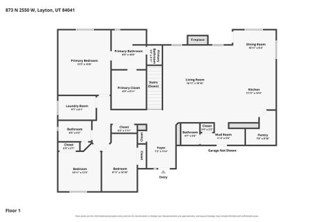 Tiny photo for 873 N 2550 W, Layton, UT 84041 (MLS # 2185995)