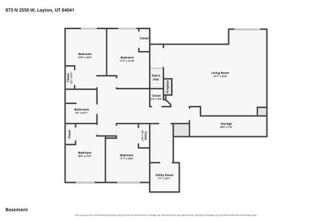 Tiny photo for 873 N 2550 W, Layton, UT 84041 (MLS # 2185995)