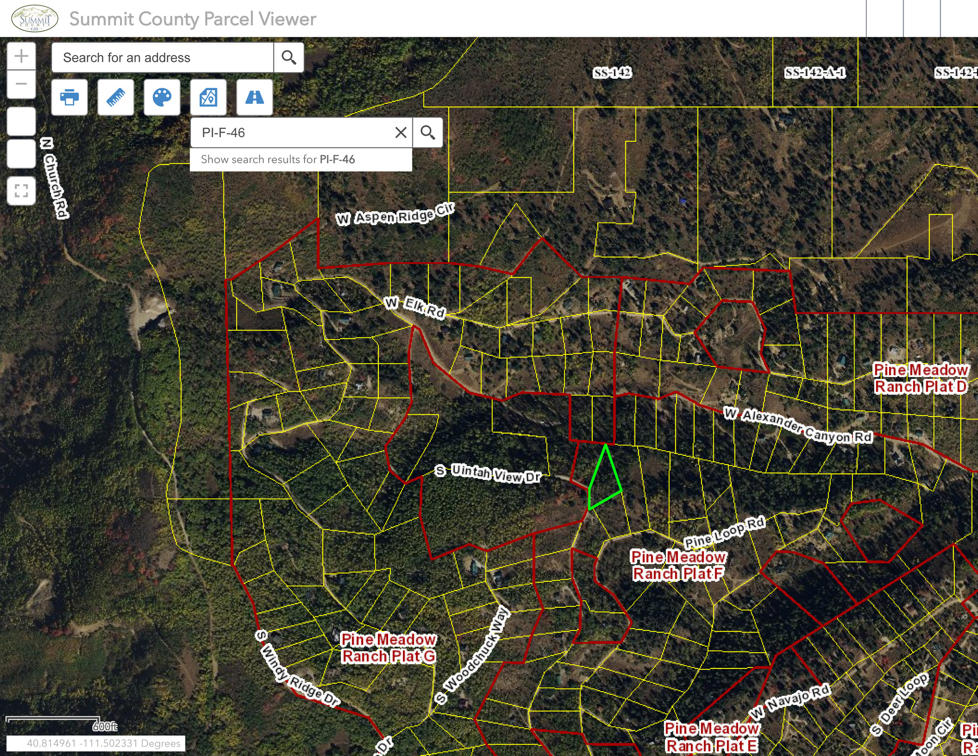 PINE MEADOW RANCH PLAT F - Land