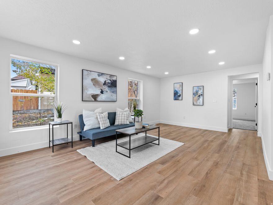 Seller will pay buyers concessions!!  Beautifully Remodeled, 6 Bedroom 3 Bathroom ( Master bedroom on the main floor features an ensuite bathroom) 2 kitchens 2 Laundry giving you the perfect mother-in-law apartment to help pay for the mortgage or build generational wealth. Come see this Gem in a great area of Murray, located just minutes away from the mountains and downtown restaurants, grocery stores and more! Everything has been updated! Tile, LVP, Windows, Doors, Cabinets, Toilets, Tubs, Roof, Furnace, Water Heater, AC, Plumbing, Electrical and much more!! This Gem also features a long driveway, 2 car garage and plenty of parking space. Come get this cutie today!! All information deemed accurate and true. Buyer to verify everything.