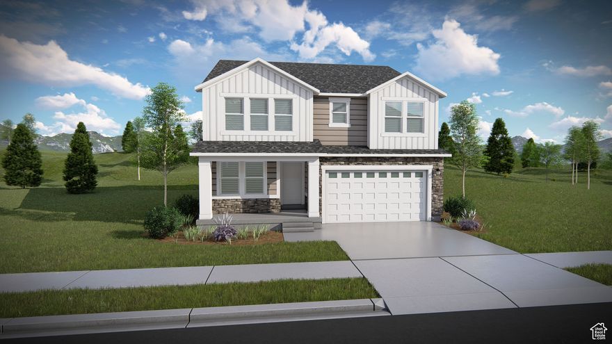 Welcome to your brand-new single-family home at River Point - where modern design meets comfort and functionality. With an open-concept layout perfect for everyday living and entertaining, this thoughtfully designed space offers both style and convenience. Enjoy the privacy of your own home while staying close to everything Lehi has to offer. As part of this vibrant new community, you'll love amenities like a clubhouse with a gym, a spacious pool, and a playground. Reach out today to learn more or schedule your visit! (Floorplan Nathan, Lot 262)