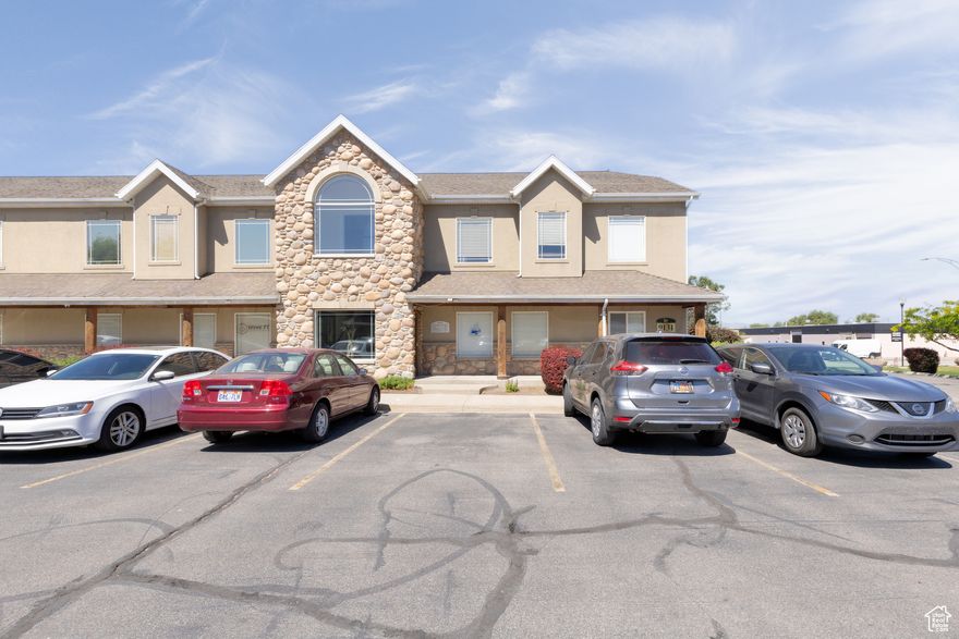 Take your business to the next level with this 1,325 square foot professional office suite. Located in the heart of Sandy, Utah, just minutes from I-15 near the American First Stadium. Ideal setting for local business growth with 28 total business units within the complex.  Main floor entrance with a welcoming reception area, optional conference space, break room, and 3 private offices. 4 designated parking spaces for the suite with ample parking for staff and clients.