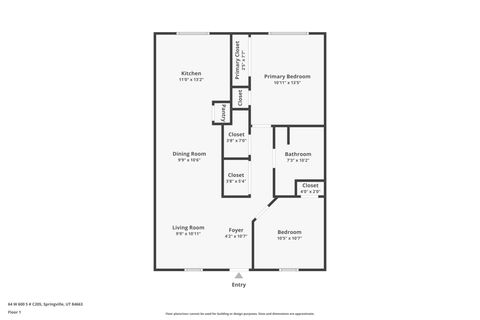 Tiny photo for 64 W 600 S #C205, Springville, UT 84663 (MLS # 2129895)