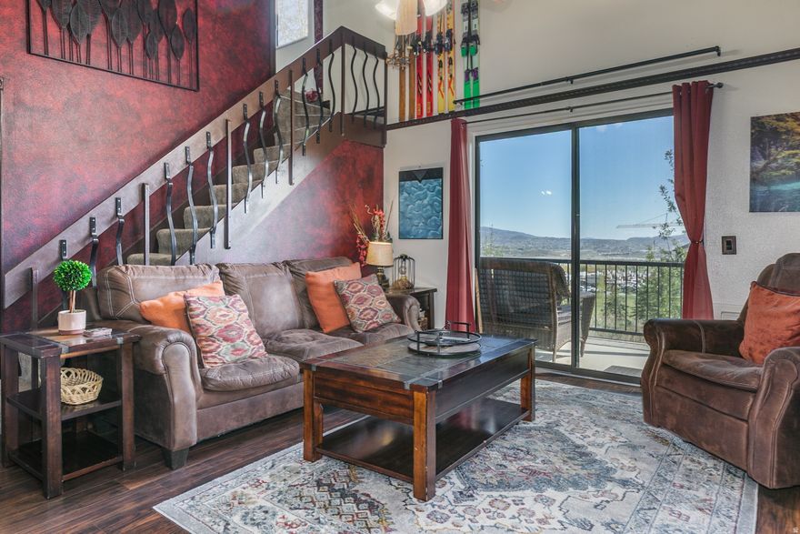 One of the best opportunities in Park City! Walk-to-lift condo with sunrise views in sought-after Red Pine at Canyons Village.Fully furnished, Ideally located on the 13th hole of the Canyons Golf Course at Park City Mountain Resort, this two-story residence captures sweeping views of the golf course, surrounding mountains, and beautiful morning sunrises from the private balcony. Just a short walk to the new Cabriolet Lift and minutes to the heart of Canyons Village, with easy access to hiking and biking trails directly below. Convenient public transit and seasonal shuttle service provide quick access throughout Park City. The open, light-filled floor plan features vaulted ceilings, large windows, a gas fireplace, and a well-appointed kitchen with stainless steel appliances. Main-level bedroom plus two upper-level sleeping areas, including a loft-style bedroom and attached bunk space-ideal for guests or rental flexibility. Can sleep up to 9 people. Red Pine offers exceptional amenities including multiple pools, one pool heated year round, indoor and outdoor hot tubs, sauna, tennis, sand volley ball court, horse shoe pits, outdoor picnic /BBQ area and pickleball courts, and clubhouse facilities, enhancing both owner enjoyment and rental appeal. Strong potential for nightly rental or second-home use (buyer to verify HOA guidelines and restrictions). A rare opportunity to own in one of Park City's most desirable resort communities.  The new 10 person gondola, the Canyons Village Skyway, which the resort said reflects its role as a central connection point linking guests from the Lower Village to Canyons Village and the slopes  is to be completed for the 2026-2027 ski season.