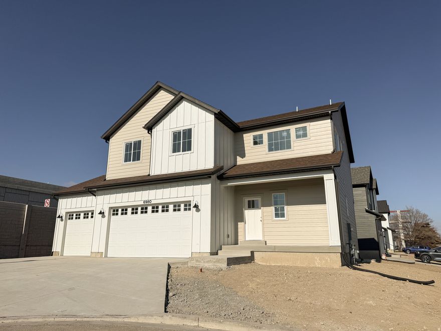 Almost completed! Done in Jan 2026! BRAND NEW and NO HOA* 3rd car garage* Secluded at the end of a culdesac* Beautiful Harrison* This home has it all*  4 BEDROOMS and an unfinished basement* Laundry upstairs* Upgraded Finishes throughout* Granite* Stainless steel appliances* large inviting island* 9 ft ceilings on the main floor* Large familyroom* Inviting entry* Upstairs features huge primary bedroom and large primary bathroom with 2 sinks HIS and HERS seperate vanities* 3 additional bedrooms upstairs* Also featuring seperate tub and shower* Fully cement board on all sides* Hurry for this gems!! $10,000 incentive for using Preferred Lender.