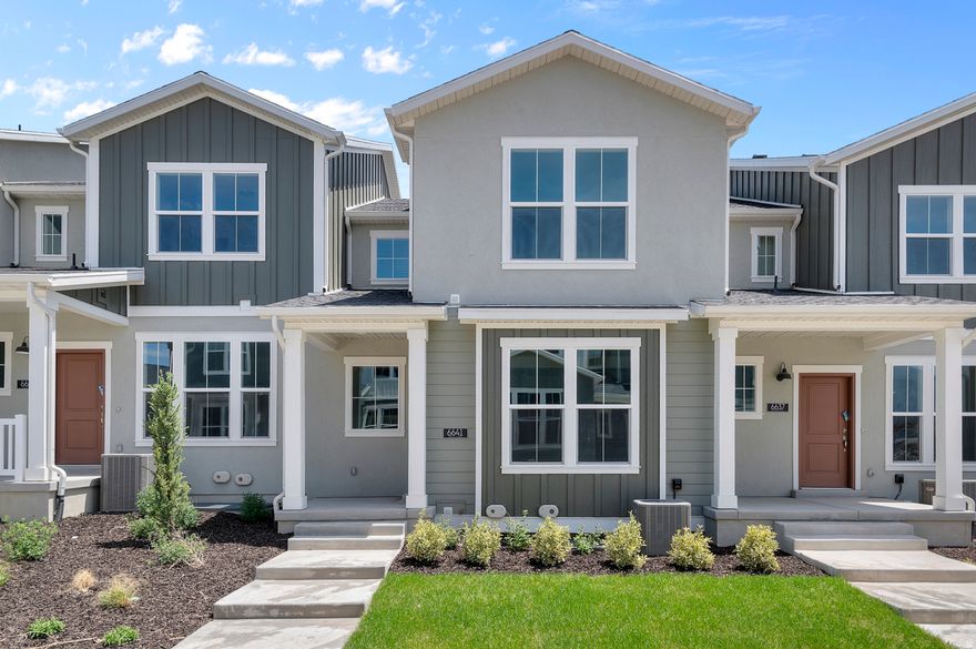 This beautiful Olympia townhome offers a functional layout with modern finishes and added living space. The kitchen is equipped with gray laminate cabinetry, sleek quartz countertops, and stainless steel gas appliances-perfect for everyday living and entertaining. A combination of laminate hardwood, vinyl tile, and plush carpet flooring provides both durability and comfort throughout the home. Enjoy the added benefit of a finished basement space, ideal for a second living area, home office, or recreation room. A 40-gallon water heater supports daily convenience, while thoughtful finishes enhance the home's overall appeal. The owner's suite features cultured marble shower surrounds, creating a clean and comfortable retreat, complemented by satin and brushed nickel hardware throughout. This well-appointed home combines practical features with stylish upgrades-ready for you to move in and enjoy!